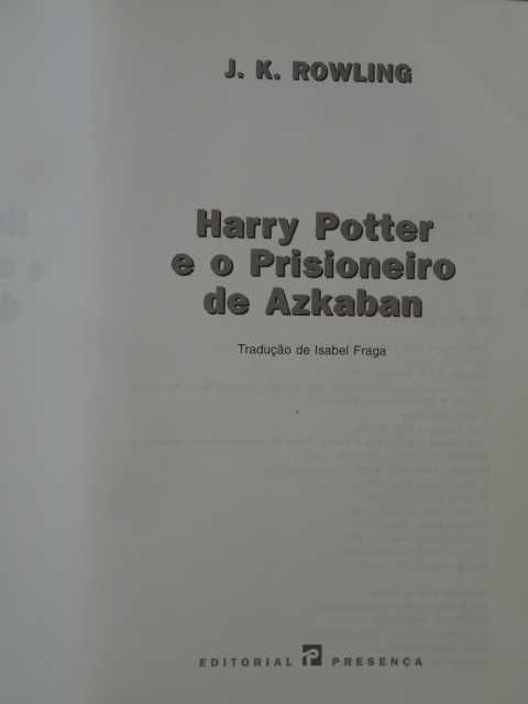 Harry Potter e o Prisioneiro de Azkaban de J. K. Rowling