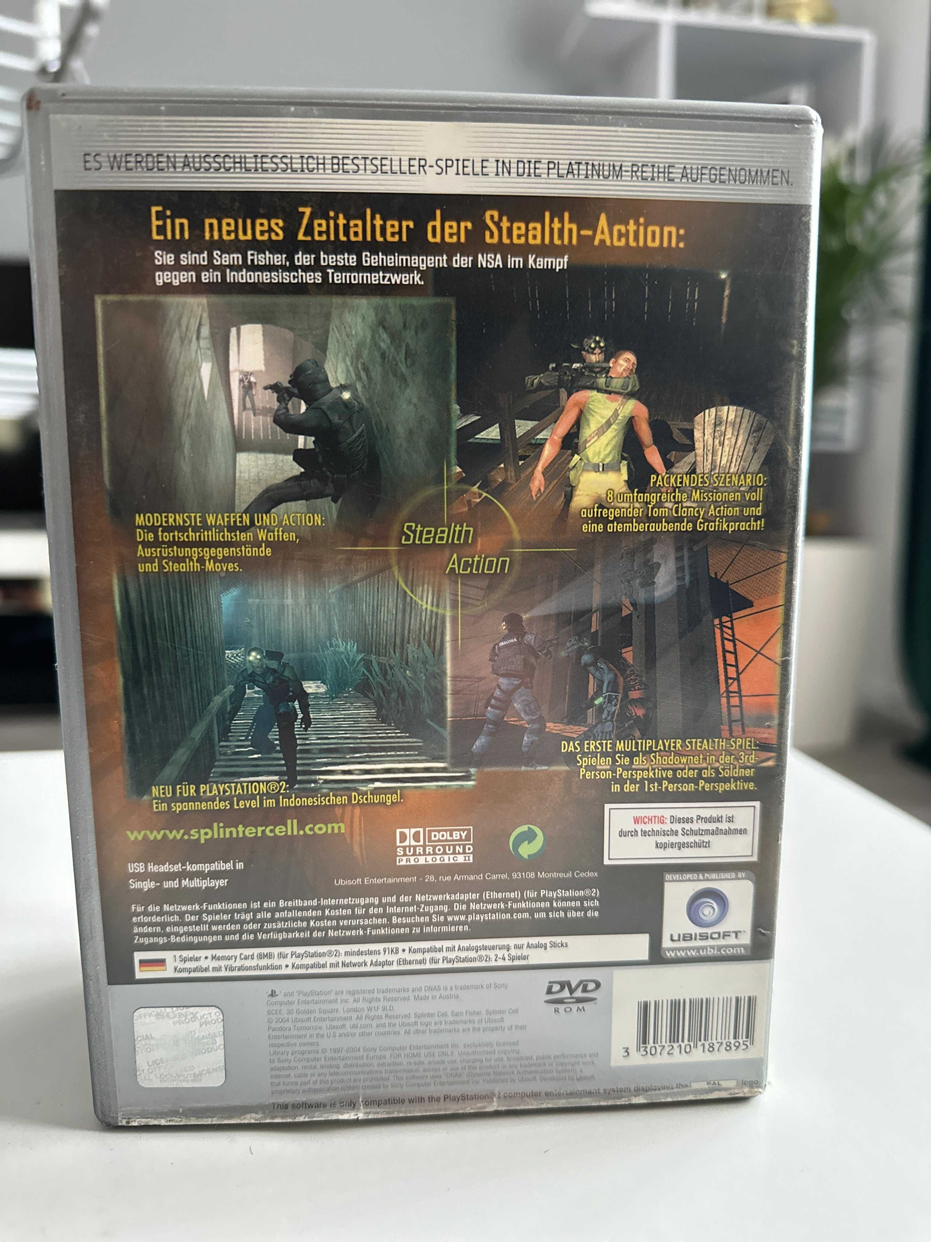 Gra Ps2 Splinter Cell Pandora Tomorrow PlayStation 2
