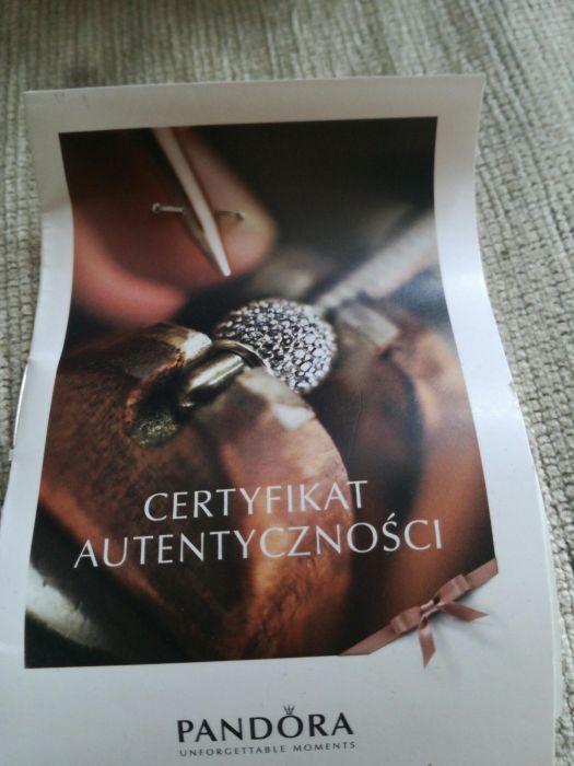 Pandora  laczennie srebra  ze zlotem