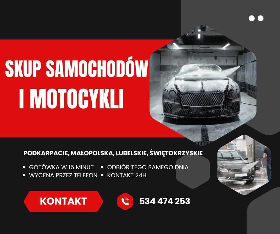 Skup samochodów aut i motocykli podkarpackie malopolskie lubelskie