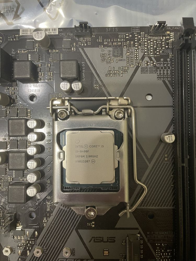 Asus Prime B360M-A + Intel Core i5-9400F