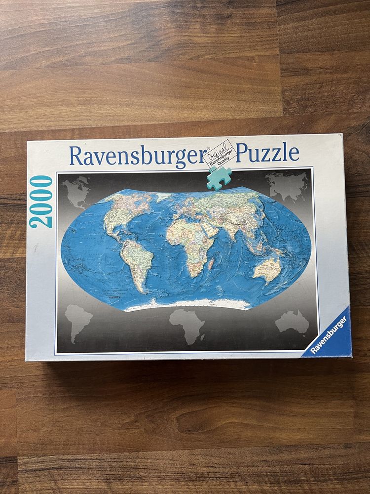 Puzzle Ravensburger 2000 Mapa Świata