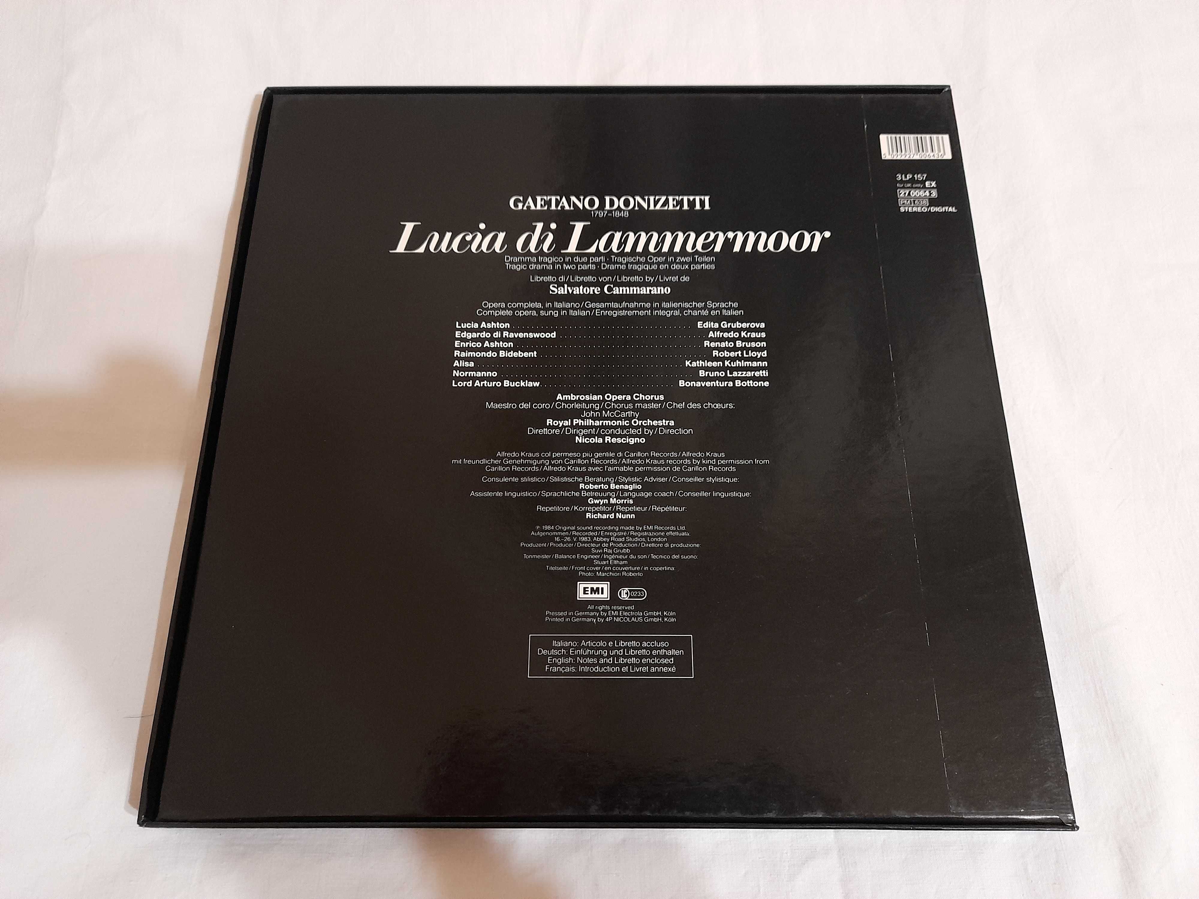 Donizetti - Lucia Di Lammermoor Box 3 x Winyl (30)