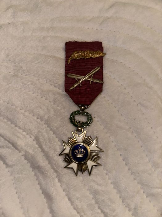 Belgia Krzyż Orderu Korony Medal Order Odznaczenie