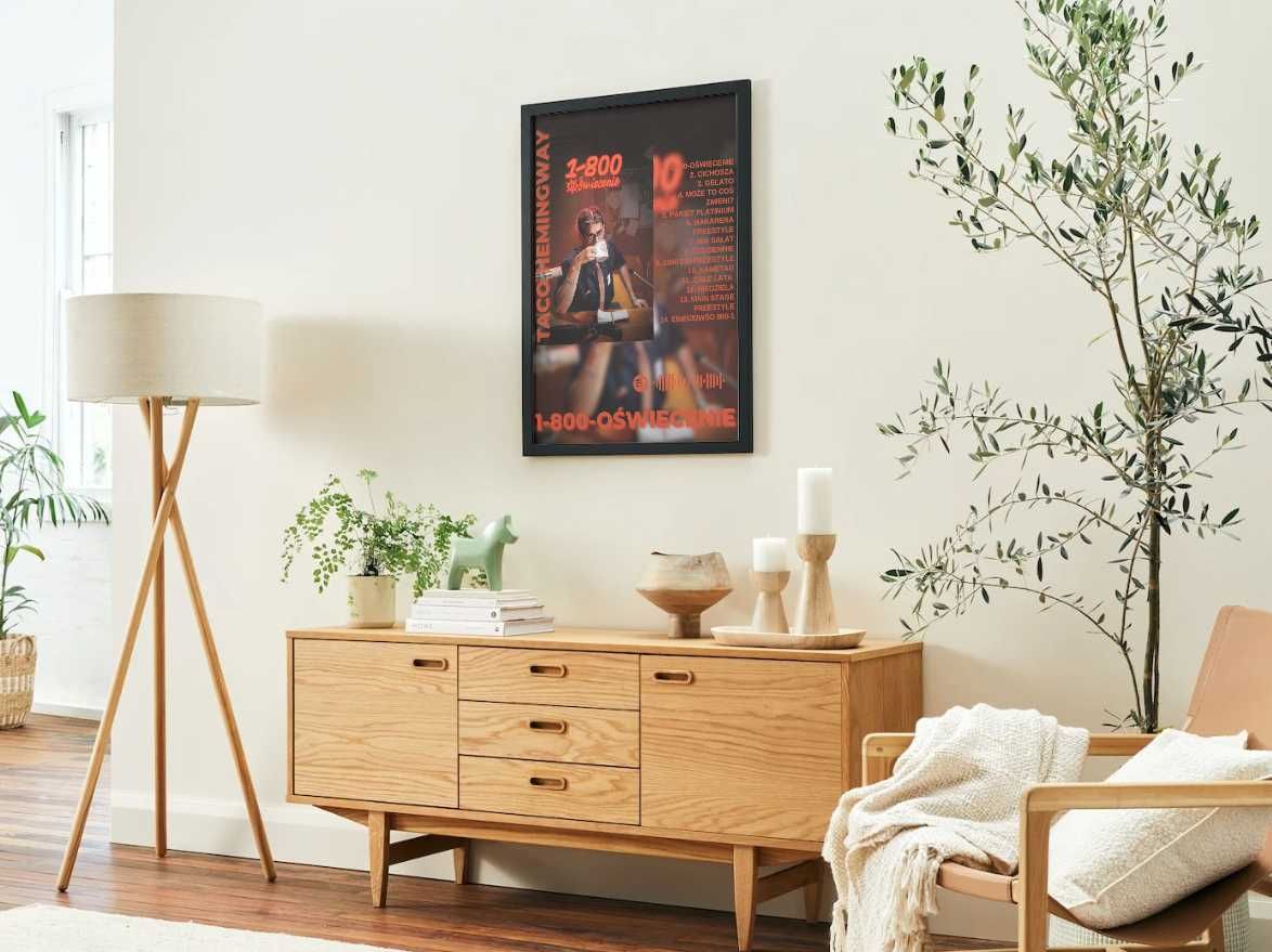 Plakat w ramce album artysta muzyczny postać film A4 PERSONALIZOWANY
