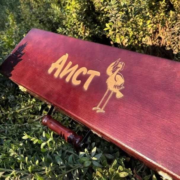 Набір шампурів  / подарунковий набір у деревяному кейсі  / чоловіку !