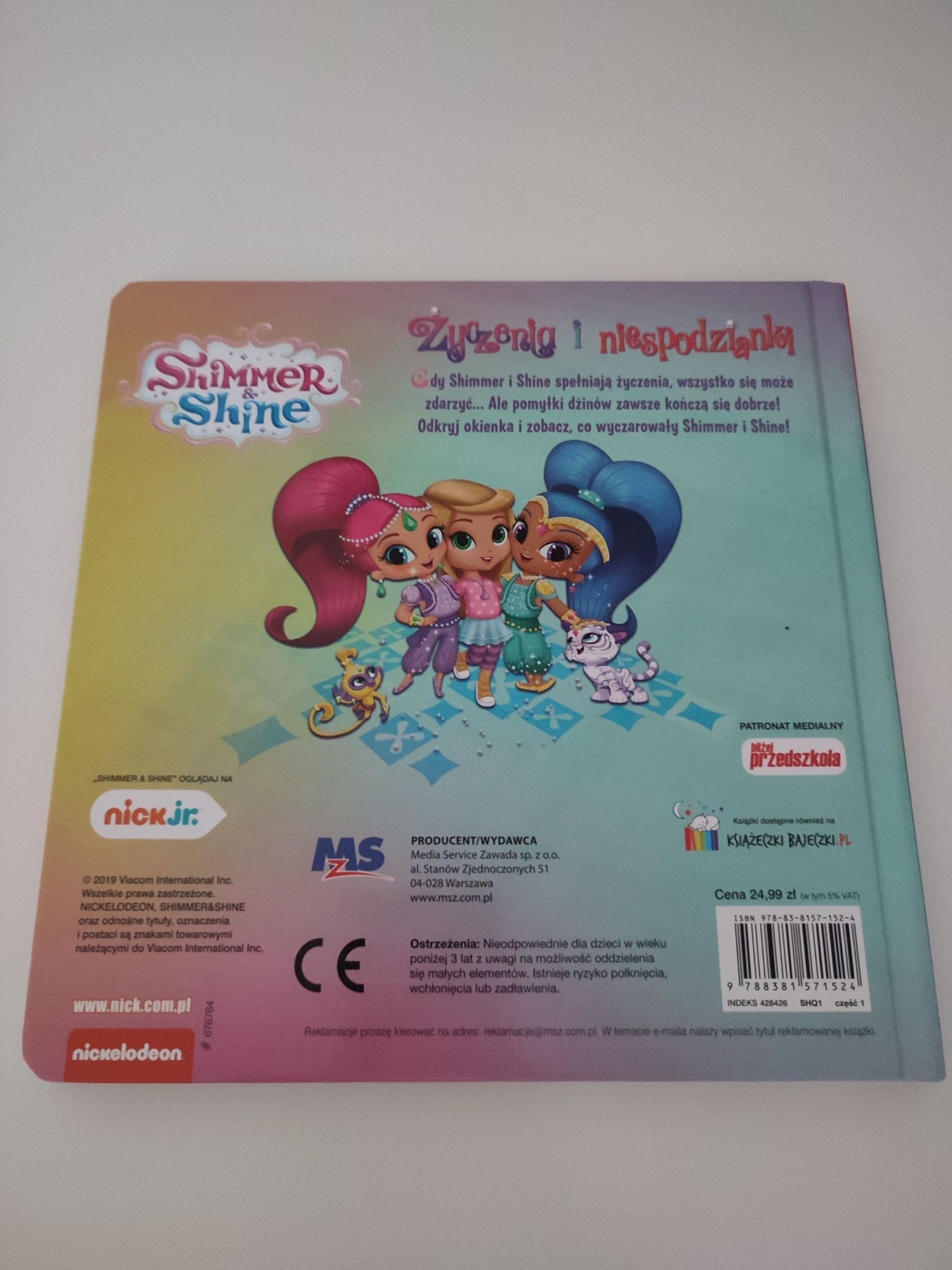 Książka z okienkami Shimmer i Shine, Kraina lodu