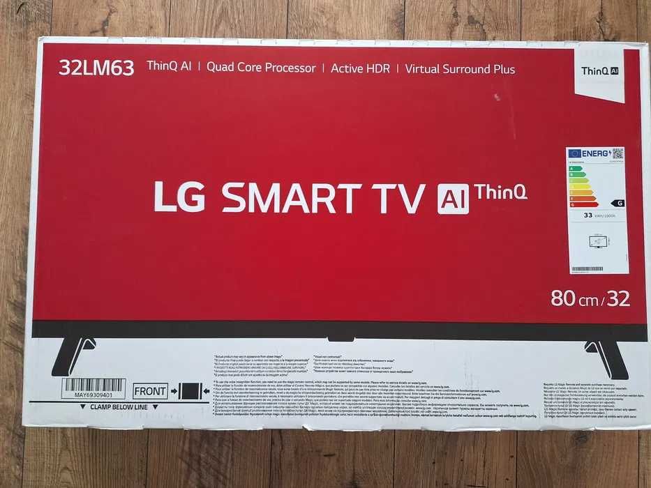 Telewizor LG SMART TV 32LM63 NOWY!