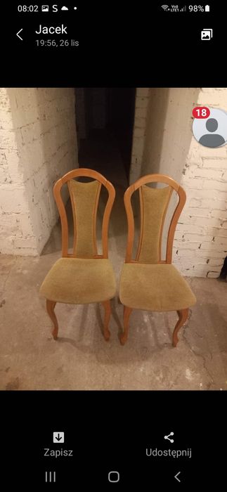 Krzesła drewniane 2 szt cena za 2 szt
