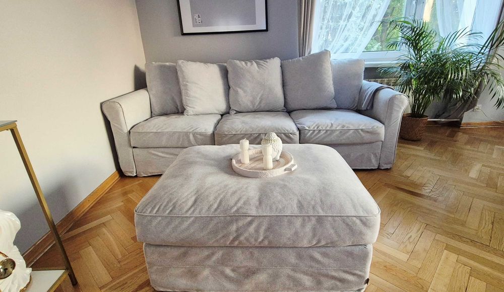 Pufa IKEA GRÖNLID ze schowkiem – jak nowa, praktyczna i pojemna!