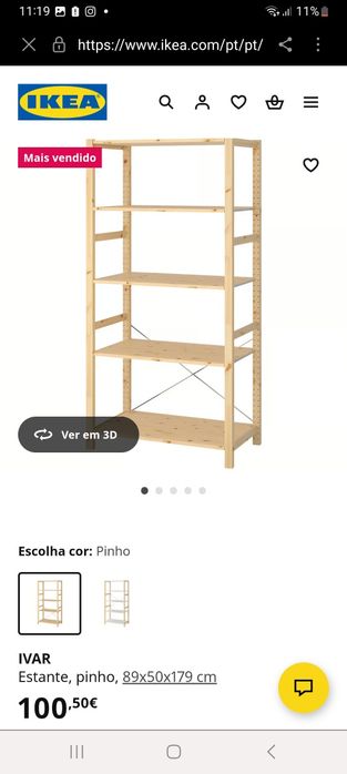 Estante ivar ikea