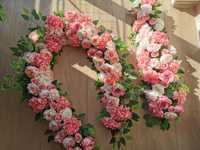 Dekoracje na elewację, wnętrze, wesele (handmade, sztuczne kwiaty)