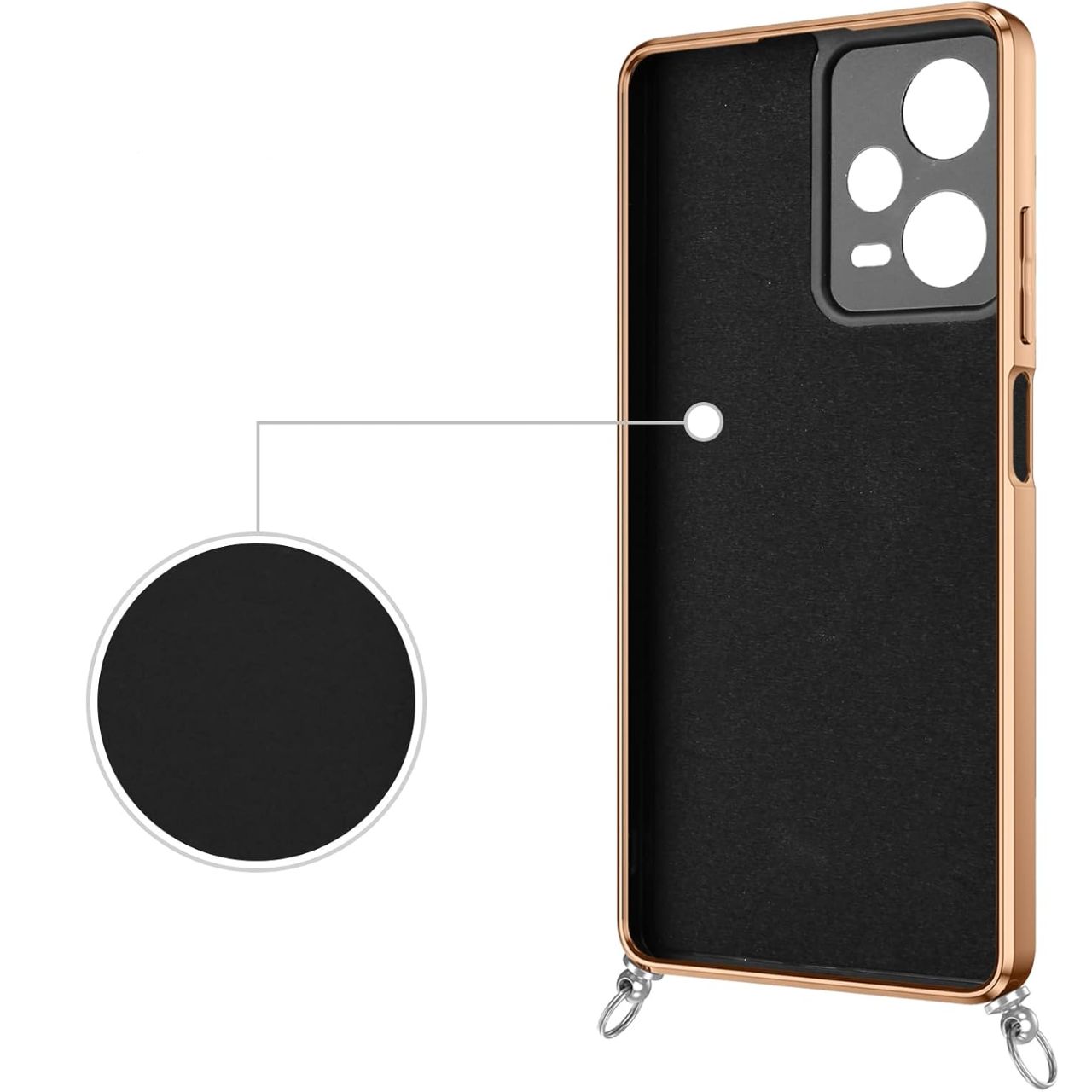 Outlet Etui Ze Sznurkiem Xiaomi Redmi Note 12Pro Czarne Ring Używane