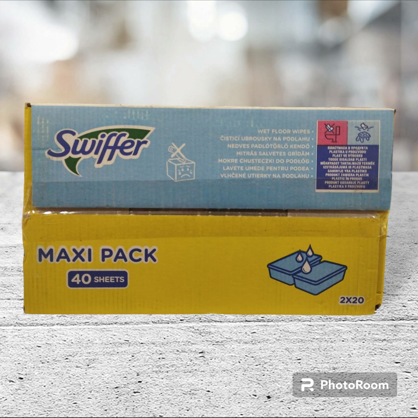 Вологі серветки  Swiffer maxi pack, 40 штук