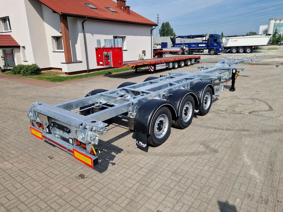 Fliegl Vario V3 rozsuwana  naczepa podkontenerowa Uniwersalna, rozsuwana tył-środek-przód