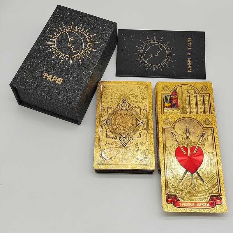 Gold Foil Tarot Cards for Russia Market