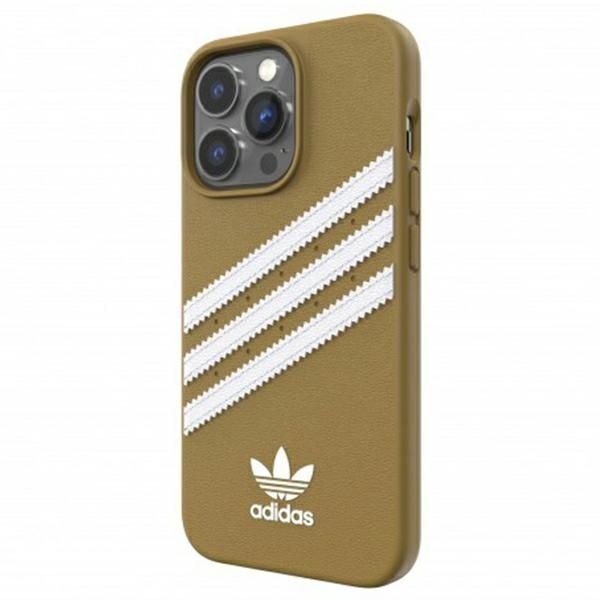 Pokrowiec Adidas OR Moulded PU na iPhone 13 Pro Max 6,7" Beżowo-Złoty