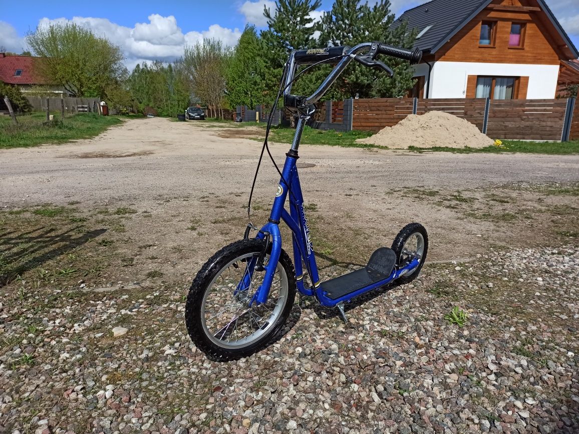 Hulajnoga SCOOTER  16" przód i 12" tył koła pompowane jak nowa, dzieci