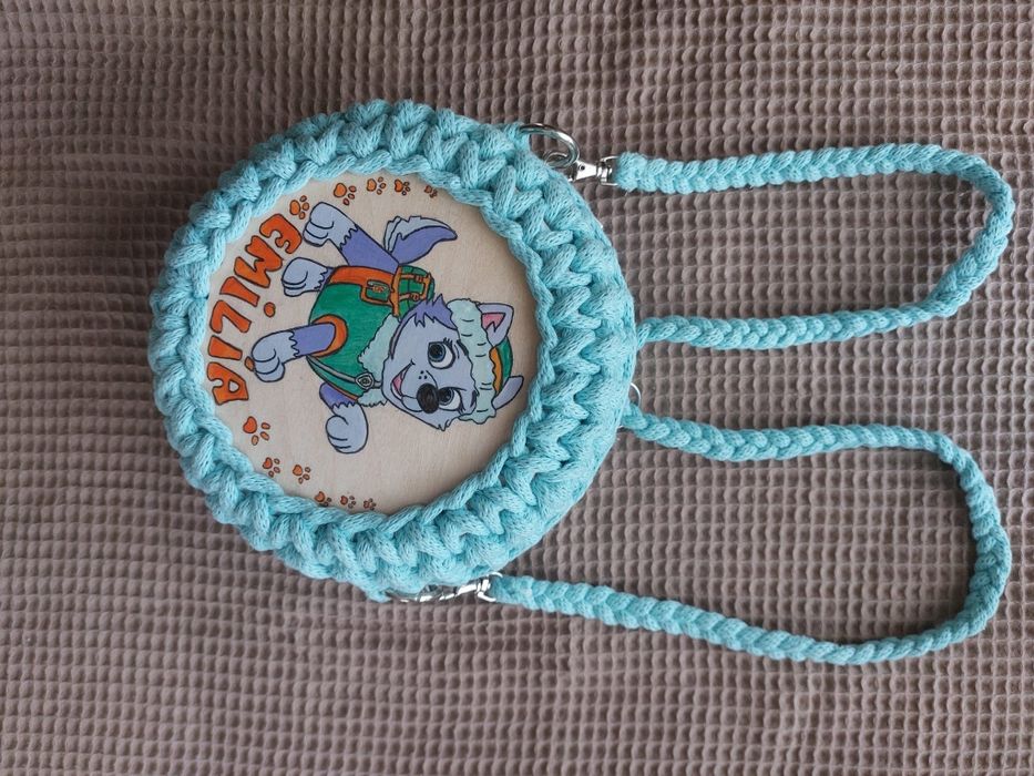 Plecako torebka  z personalizownaym rysunkiem