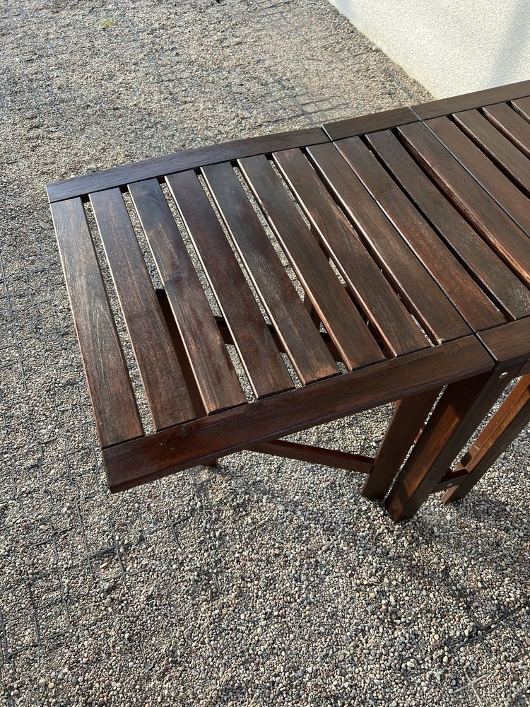 Stół ogrodowy ikea Applaro drewniany składany