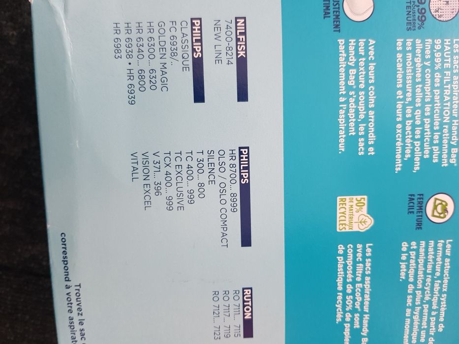 Worki na śmieci 4 sztuki + filtr do Philipsa itd