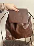 Skorzany plecak vintage ESPRIT uzywany