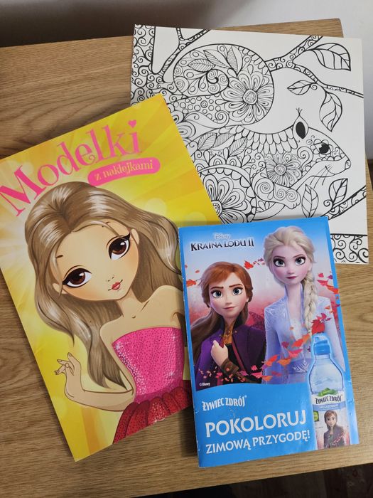 Kolorowanki dla dziewczynki Frozen Modelki + antystresowe