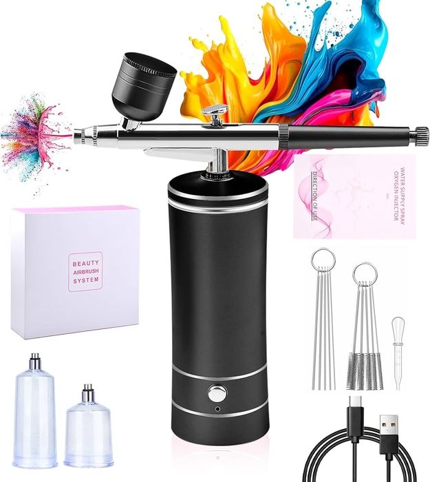 Портативний бездротовий аерограф із компресором 27 PSI