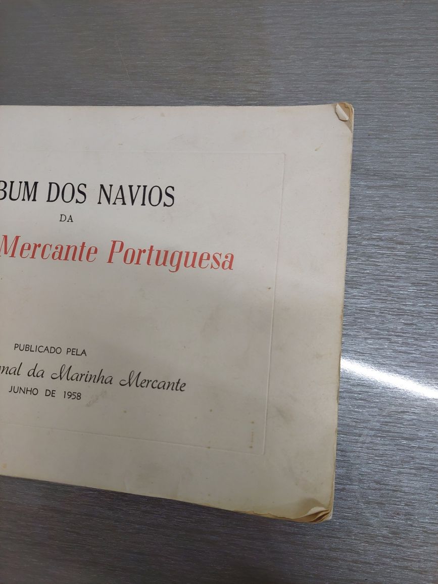 Raro livro abum navios marinha mercante  portuguesa