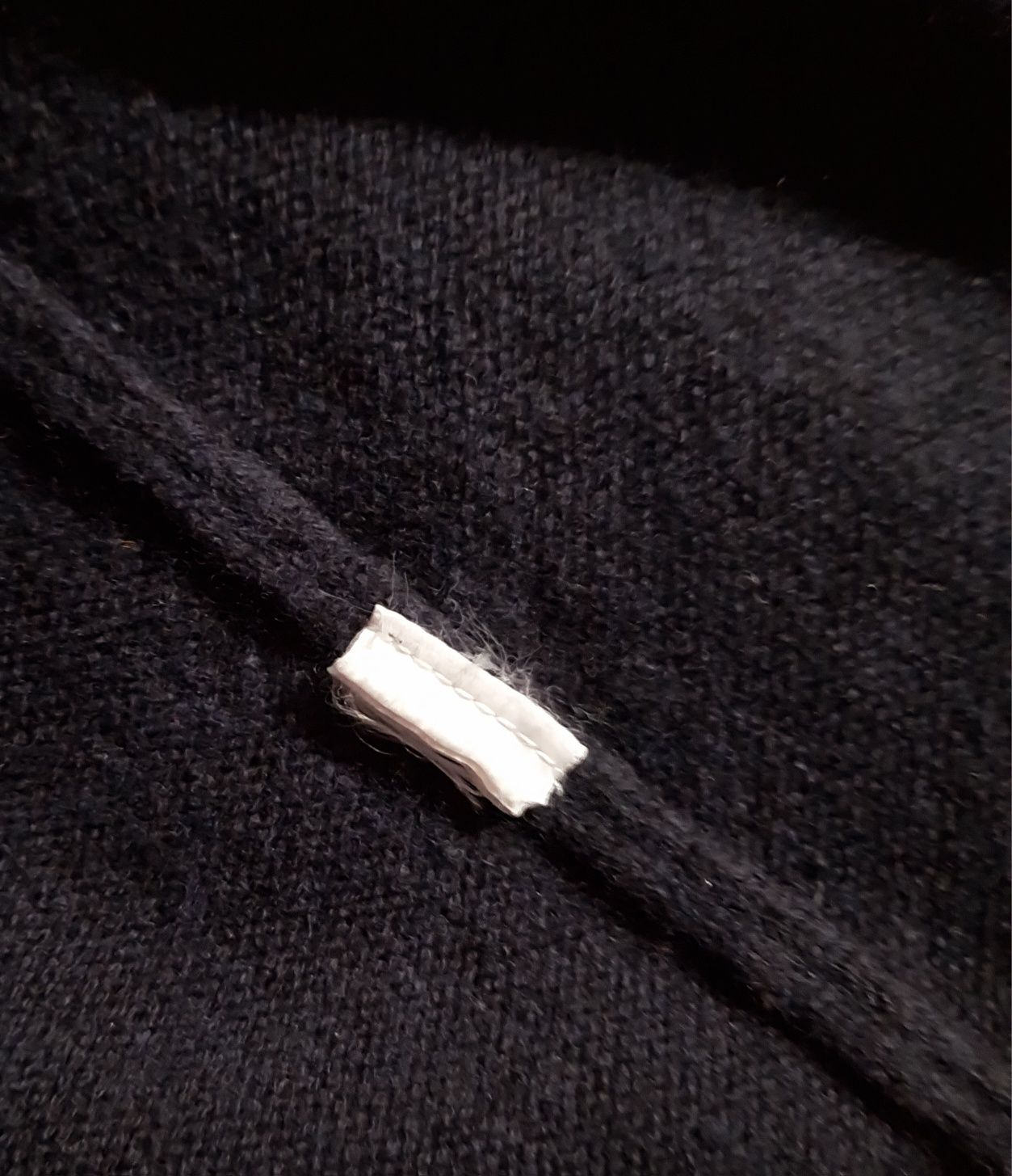 Massimo Dutti granatowy sweter damski kaszmir z wełną L