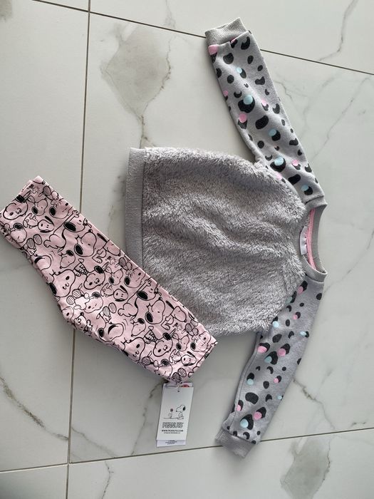 Komplet bluza i nowe legginsy 74 snoopy