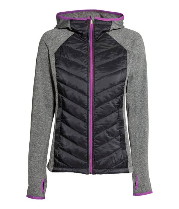 H&M sport xs s кофта на замке худи реглан