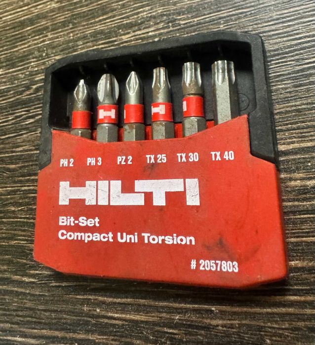 Zestaw Bitów HILTI Bit-Set Compact Uni Torsion