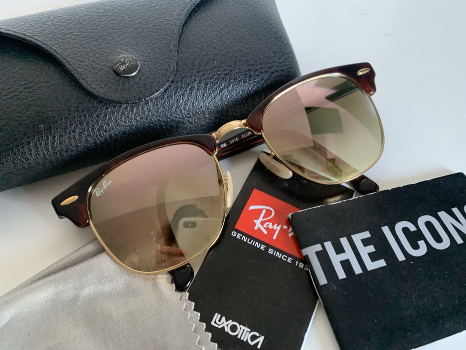 Óculos de sol rayban lentes espelhadas