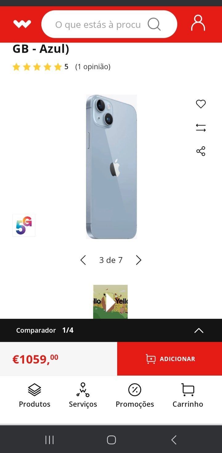 Vendo iphone 14 plus 128 gb como novo