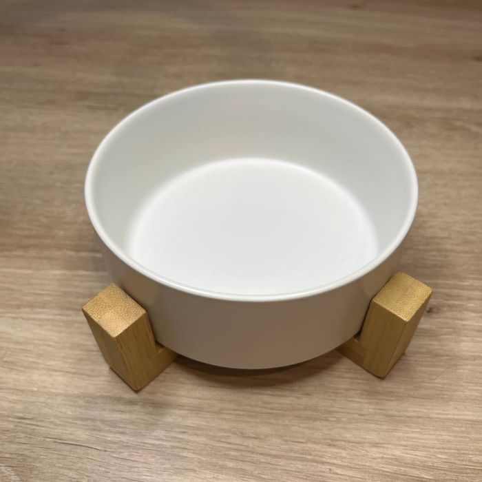 Тарілка для кота собаки миска поилка керамическая для корма