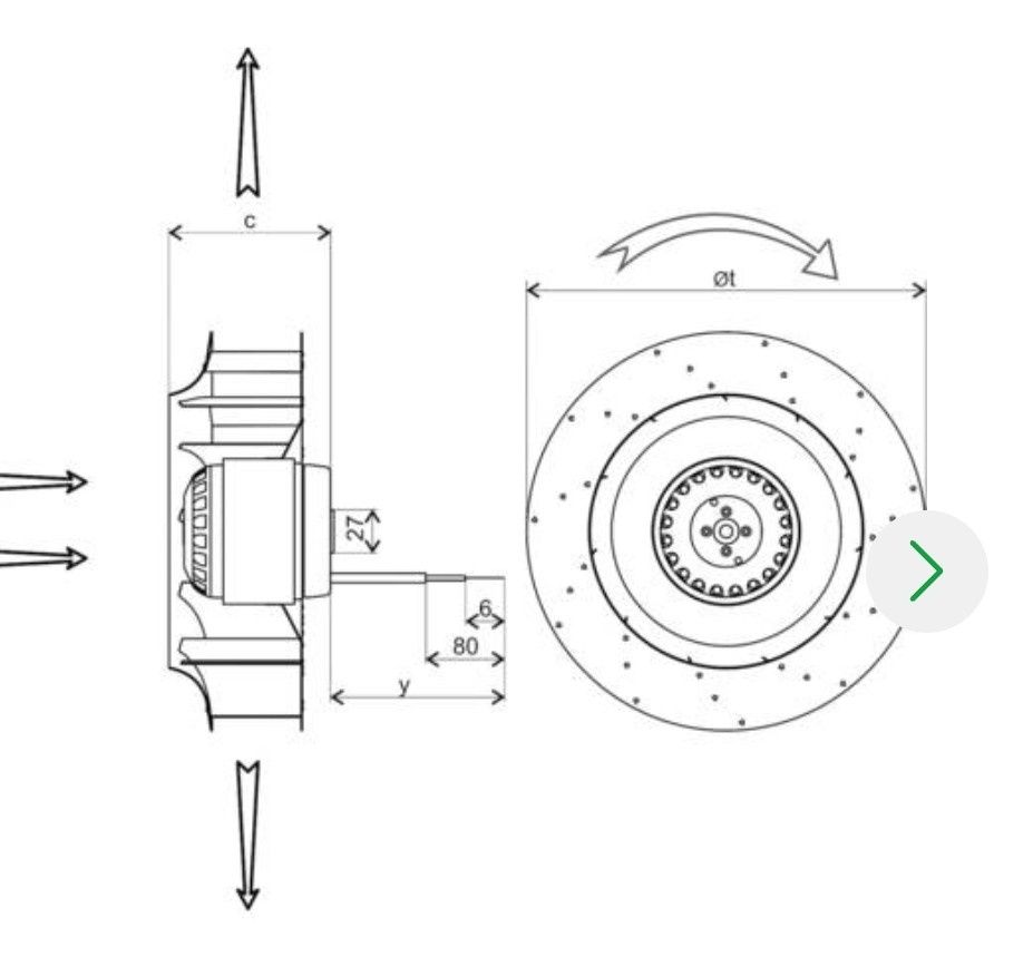 Wentylator osiowy Ecofit