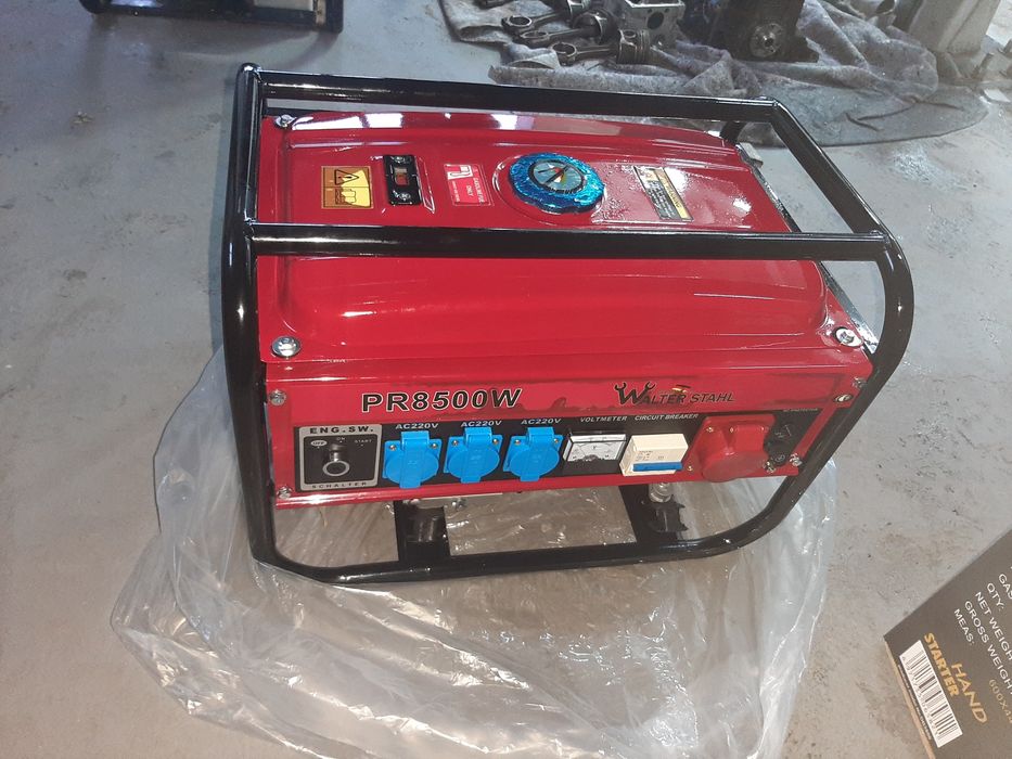 Генератор pr8500w бензин 3000w 2020v/380v