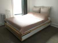 Łóżko Ikea Mandal 140x200,3szuflady,materac GRATIS, dostawa
