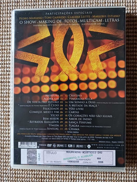 DVD musical dos Roupa Nova