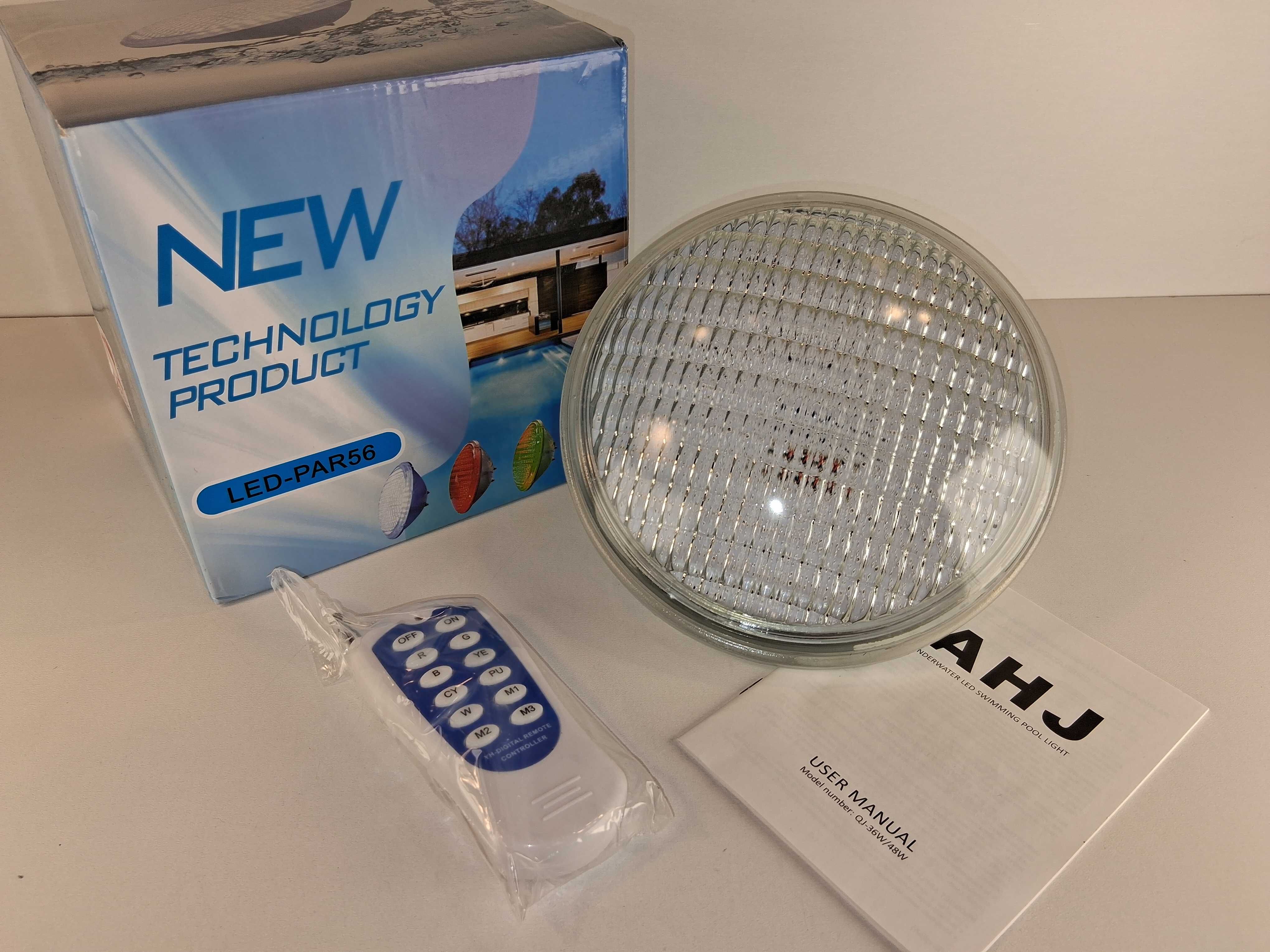 E139 Lampa LED Basenowa Podwodna RGB Pilot IP68 48W PAR56