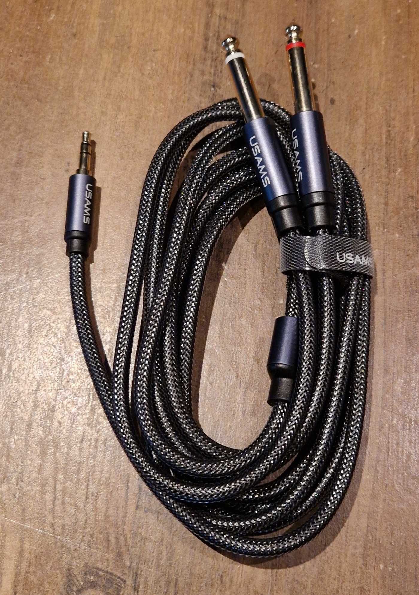 Продам аудіо кабель USAMS US-SJ540 3.5mm -> 2x 6.35mm