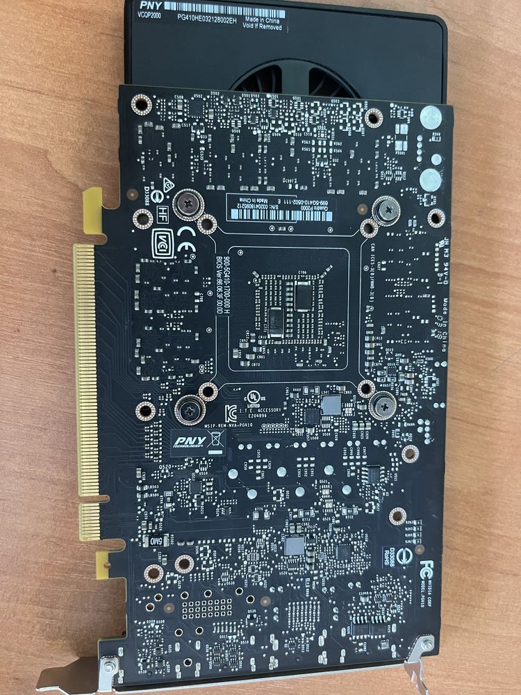 Видеокарта Nvidia Quadro P2000 ( 5 GB GDDR5 / 160-бит / 1024 CUDAs )