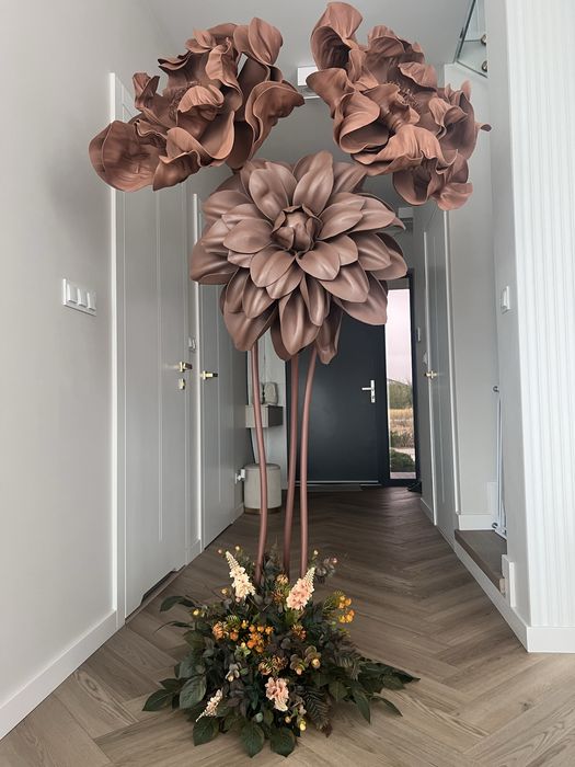 Kwiaty giga giganty z pianki event urodziny