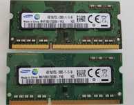 Pamięci RAM 2x4 GB Samsung DDR3 +2GB