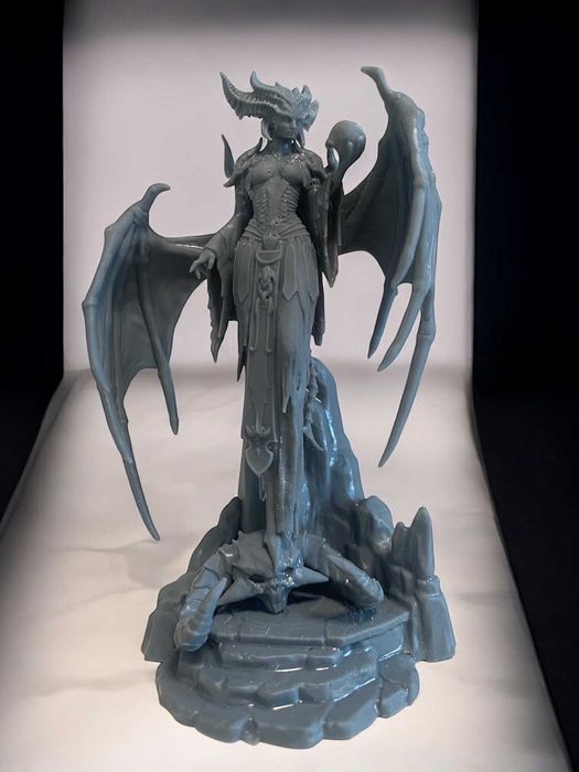 Мініатюра, Фігурка "Ліліт Diablo 4", розмір 110 мм, високоякісний друк
