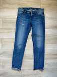 Spodnie jeansowe damskie niebieskie z przetarciami Cambio jeans