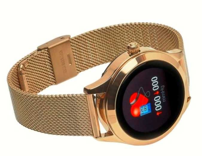 Zegarek damski Smartwatche OUTLET Garett Women Naomi Złoty (stalowy)