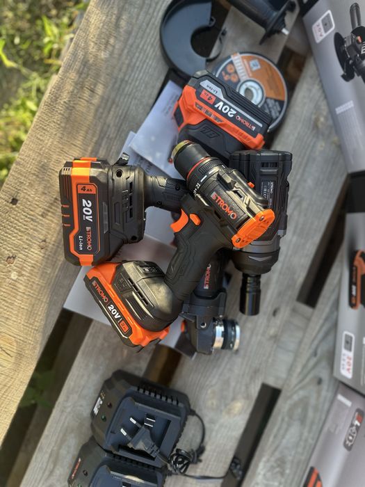 Акумуляторний набір Stromo 3в1 болгарка гайковерт шуруповерт