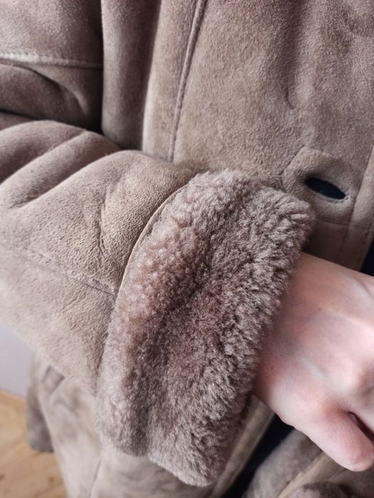 Kożuch damski skórzany XL